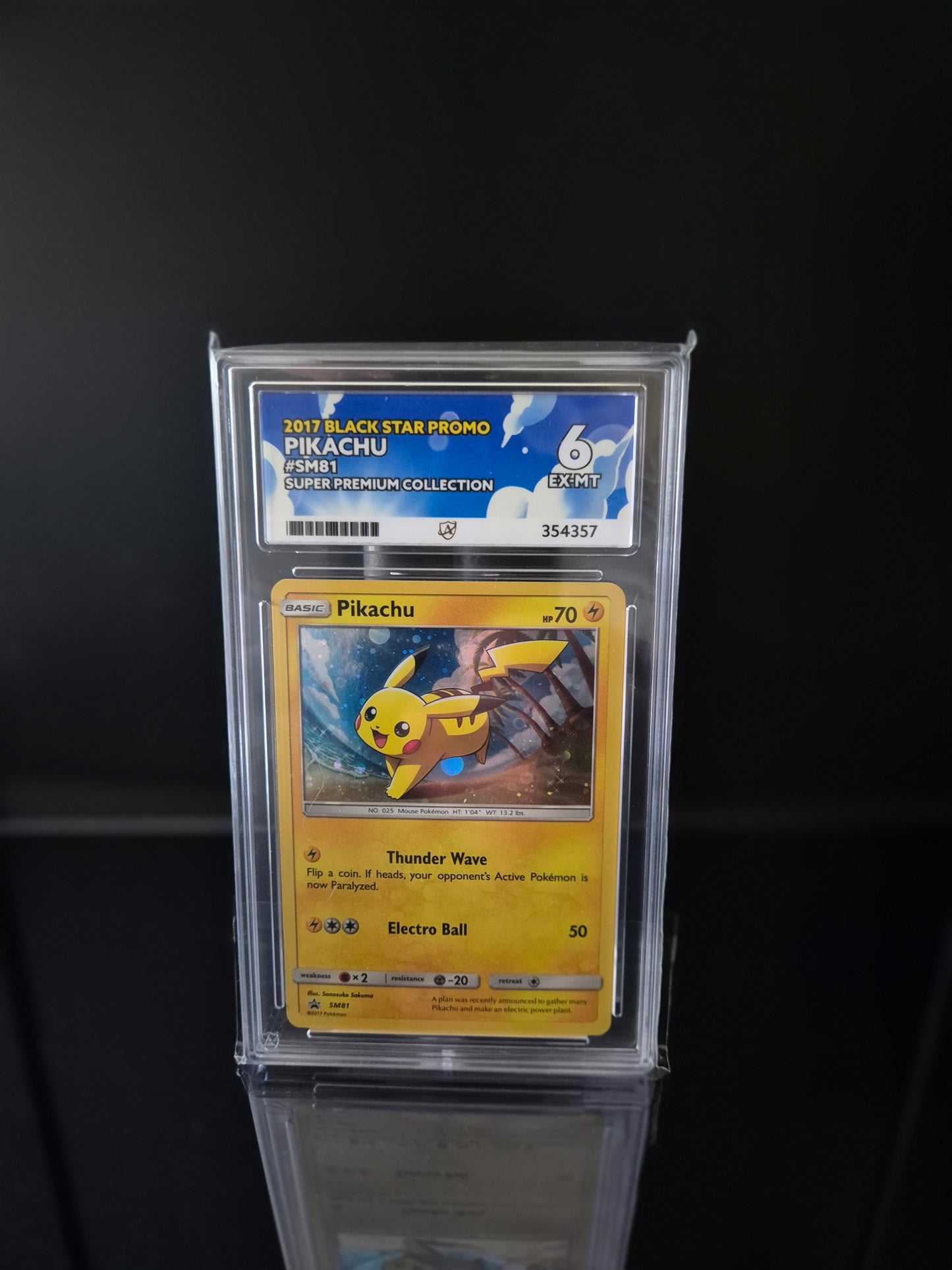 Pikachu #SM81 Black Star Promo ACE 6