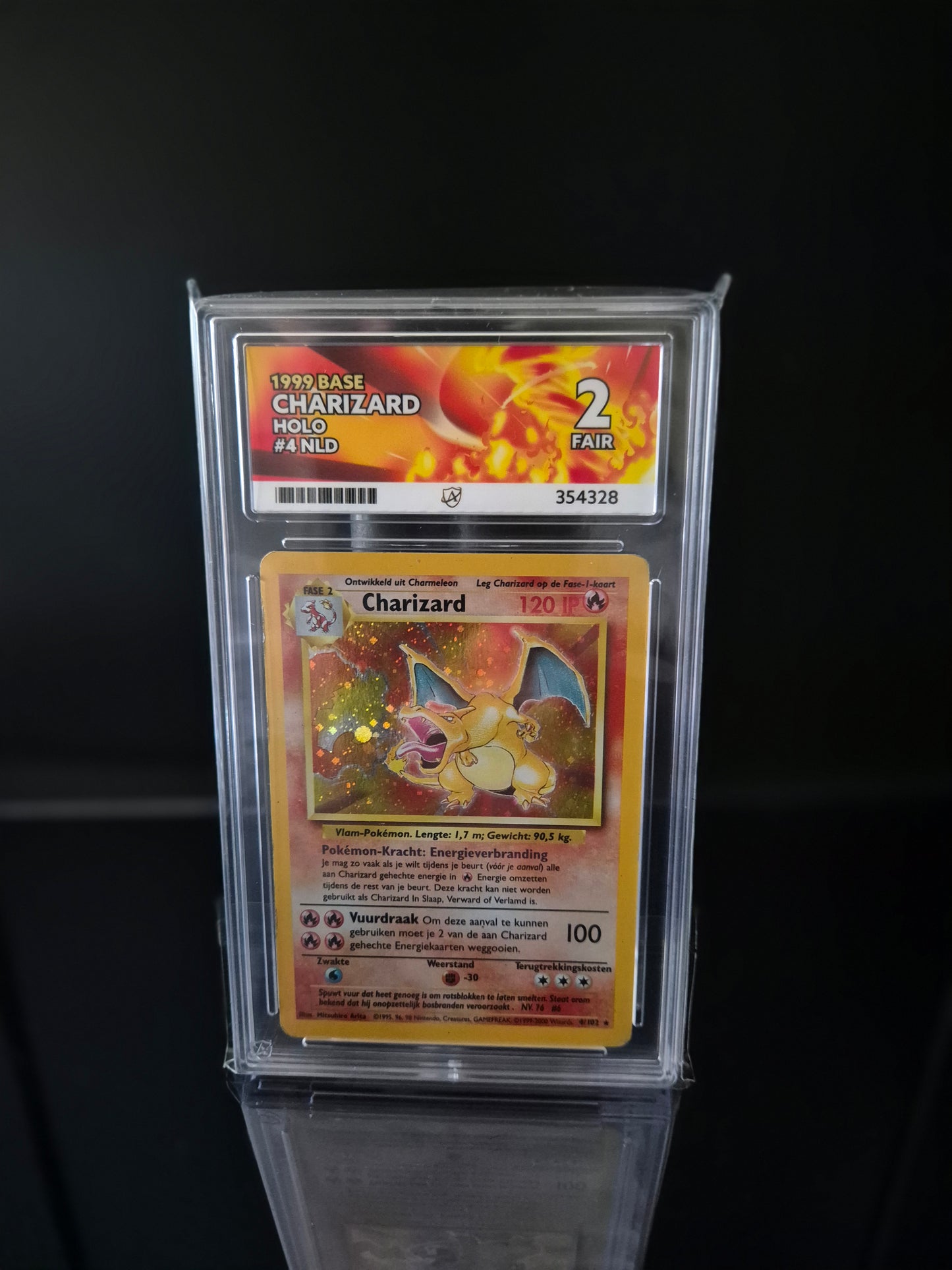 Charizard #4 Pokemon Base Set NLD ACE 2