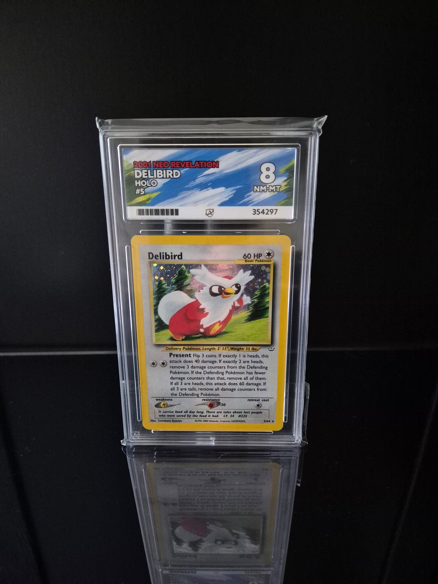 Delibird #5 ACE 8 Pokemon Neo Revelation