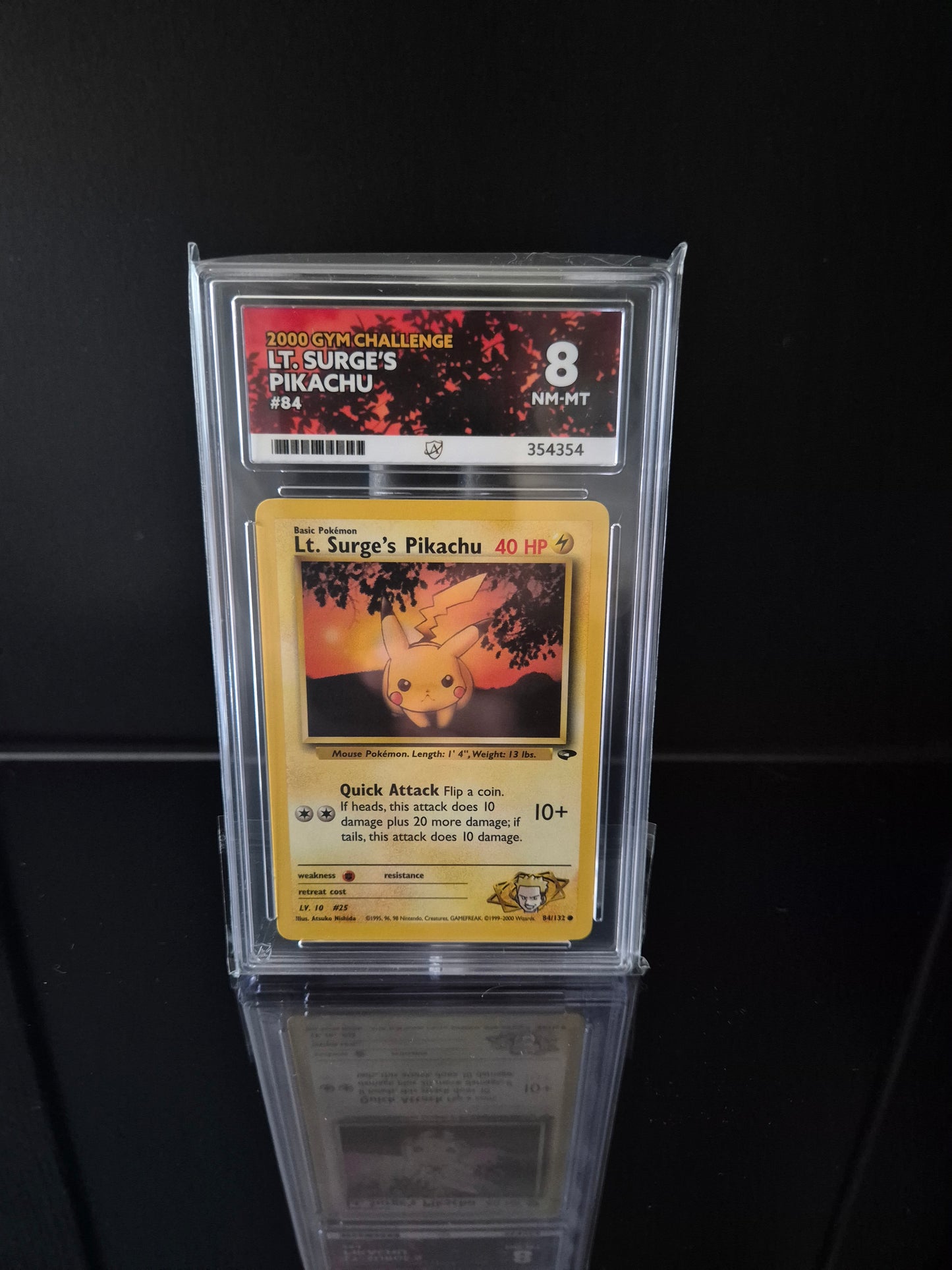 Lt. Surge's Pikachu #84 ACE 8 Pokemon Gym Challenge