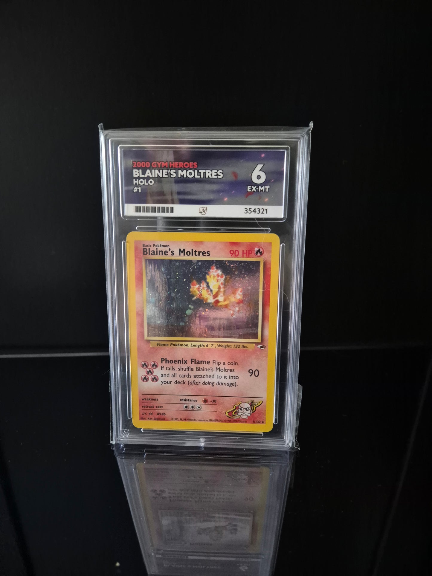 Blaines Moltres #1 ACE 6 Pokemon Gym Heroes