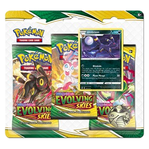 Pokémon Evolving Skies: Umbreon 3-Pack Blister