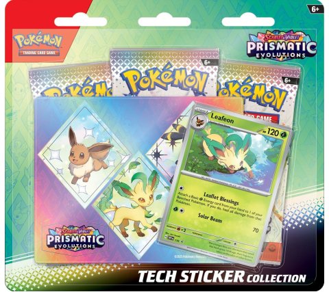 Pokemon - Scarlet & Violet Prismatic Evolutions Tech Sticker Blister: Leafeon