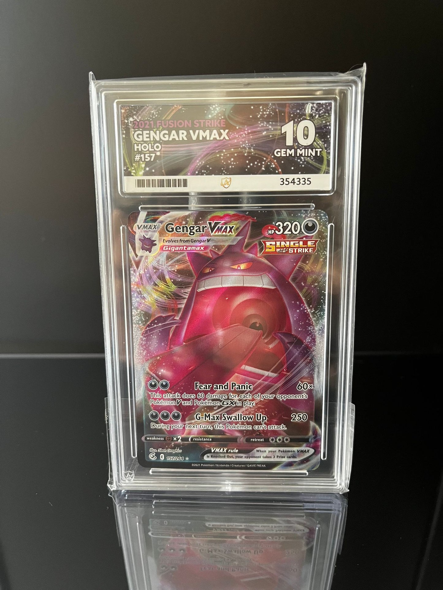 Gengar VMAX #157 ACE 10 Pokemon Fusion Strike