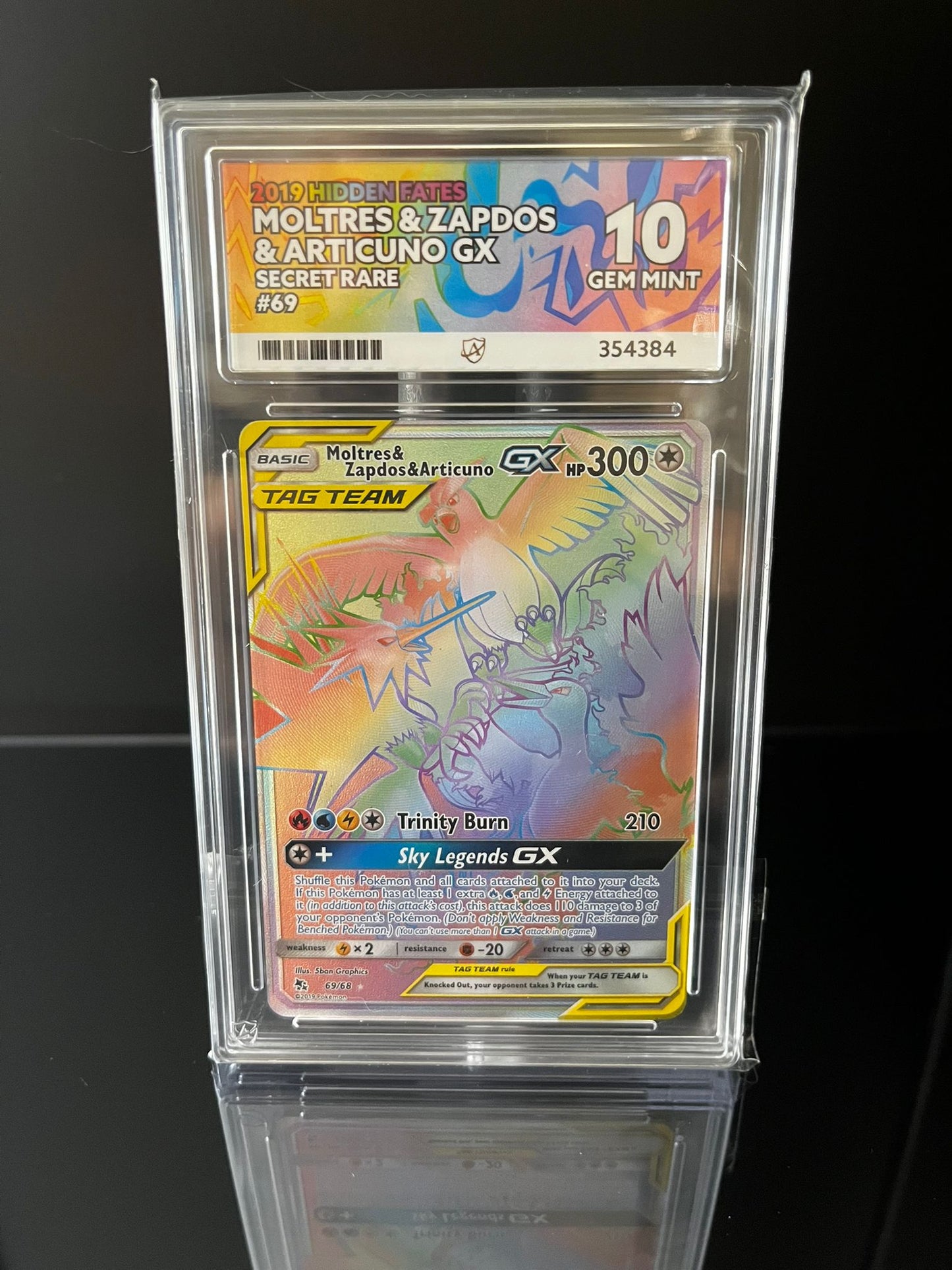 Pokemon Versteckte Schicksale #69 ACE 10 Moltres & Zapdos & Articuno GX
