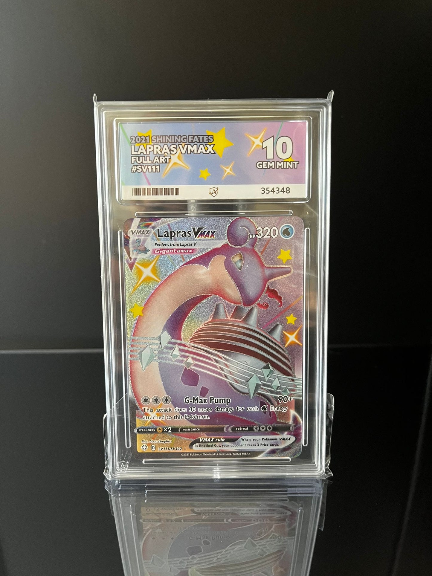 Pokemon Shining Fates Lapras VMAX #SV111 ACE Gem Mint 10