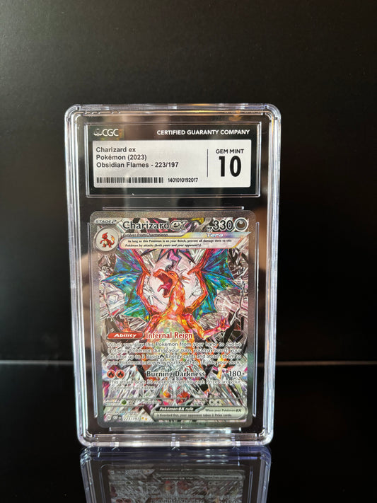 Charizard ex #223 Pokemon Obsidian Flames CGC GEM MINT 10