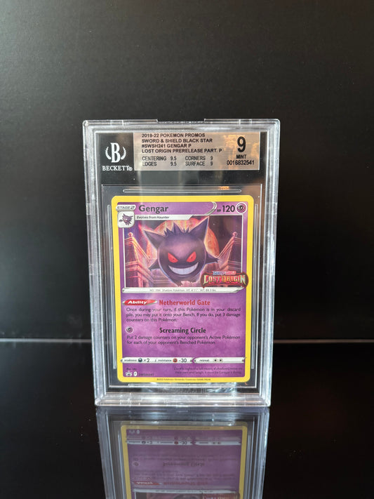 Gengar #SWSH241 Pokemon Pre Release Promo Beckett 9