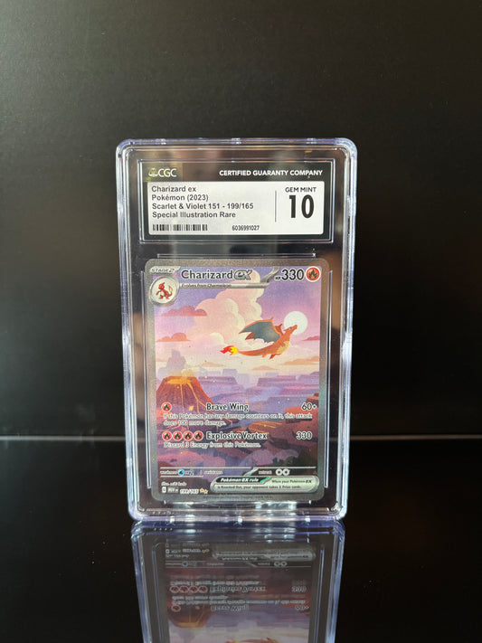 Charizard ex #199 Pokemon Scarlet & Violet 151 CGC GEM MINT 10