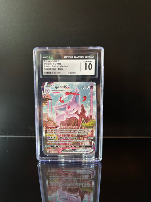 Espeon VMAX #270 Pokemon Fusion Strike CGC GEM MINT 10