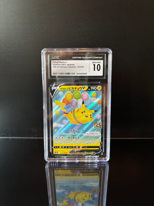 Flying Pikachu V #23 Pokemon Japanese 25th Anniversary Collection CGC GEM MINT 10