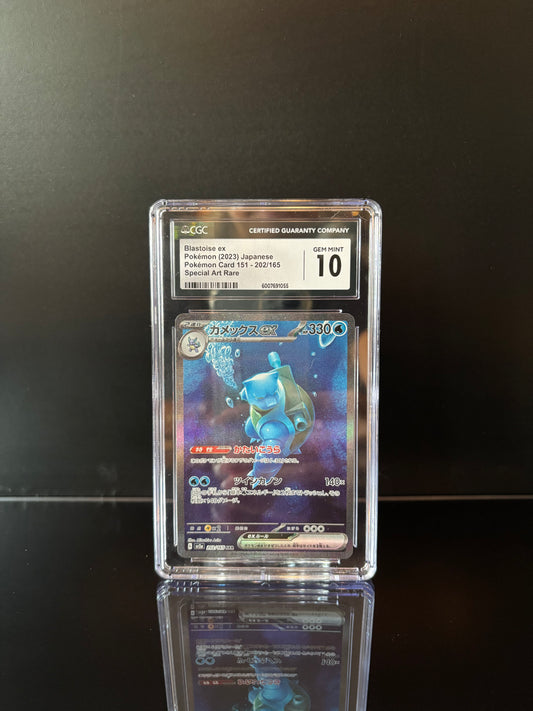 Blastoise EX #202 Pokemon Japanese Scarlet & Violet 151 CGC Gem Mint 10