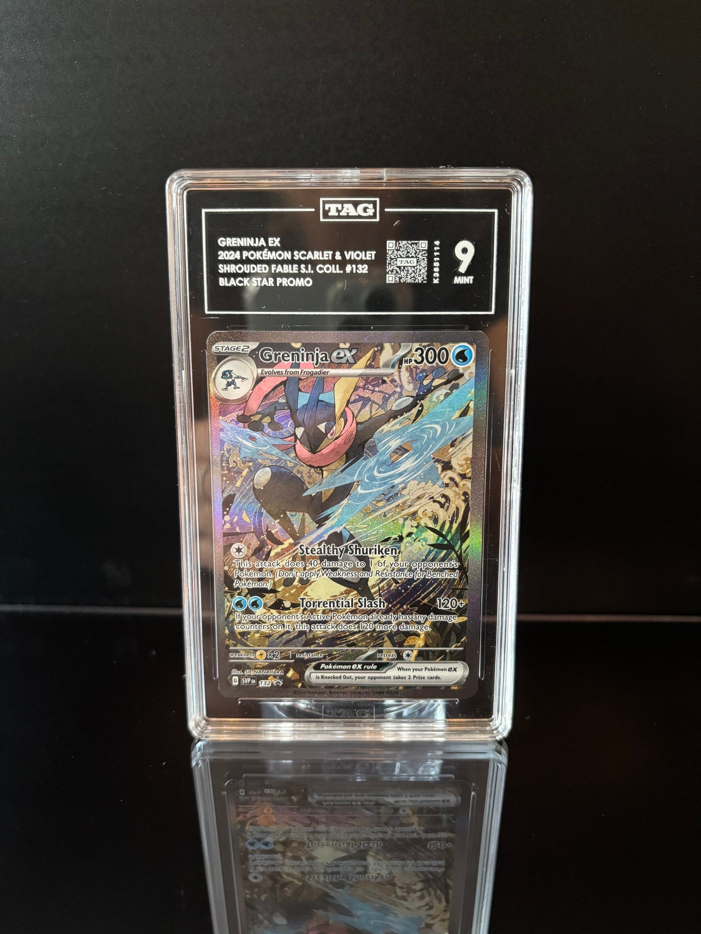 Greninja Ex #132 Pokemon Promo TAG 9