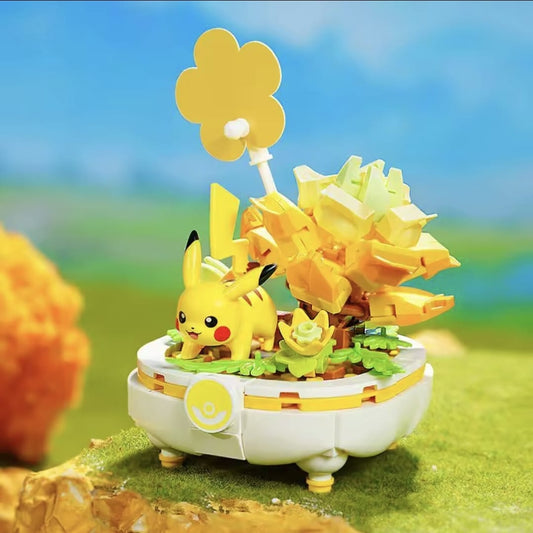 Pikachu Bonsai Lego Angriffspose