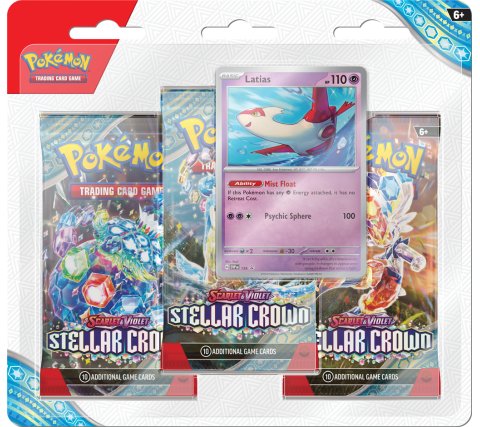 Pokémon – Scharlachrote und violette Sternenkrone 3 Booster-Blisterpackung: Latias