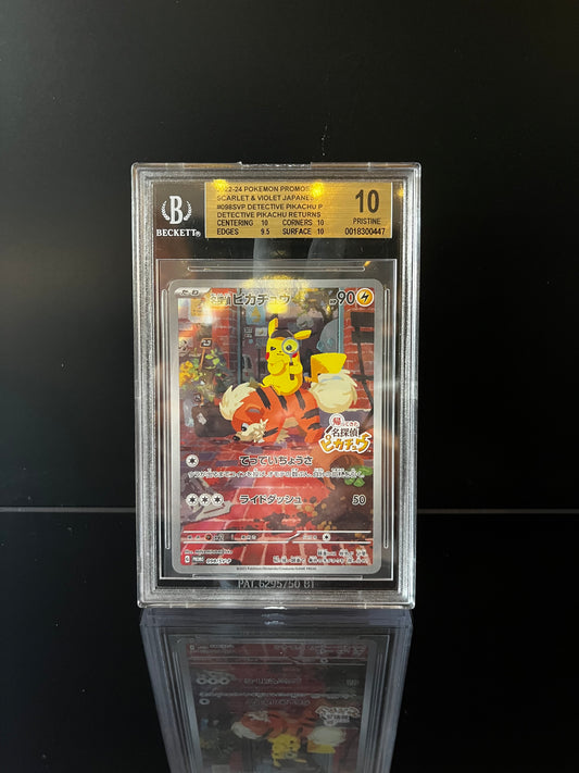 Detective Pikachu #98/SV-P Pokemon Japanese Promo Beckett Pristine 10