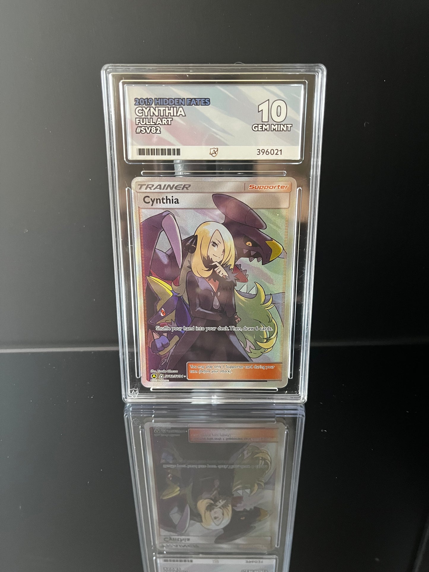 Cynthia #SV82 Pokemon Hidden Fates ACE GEM MINT 10