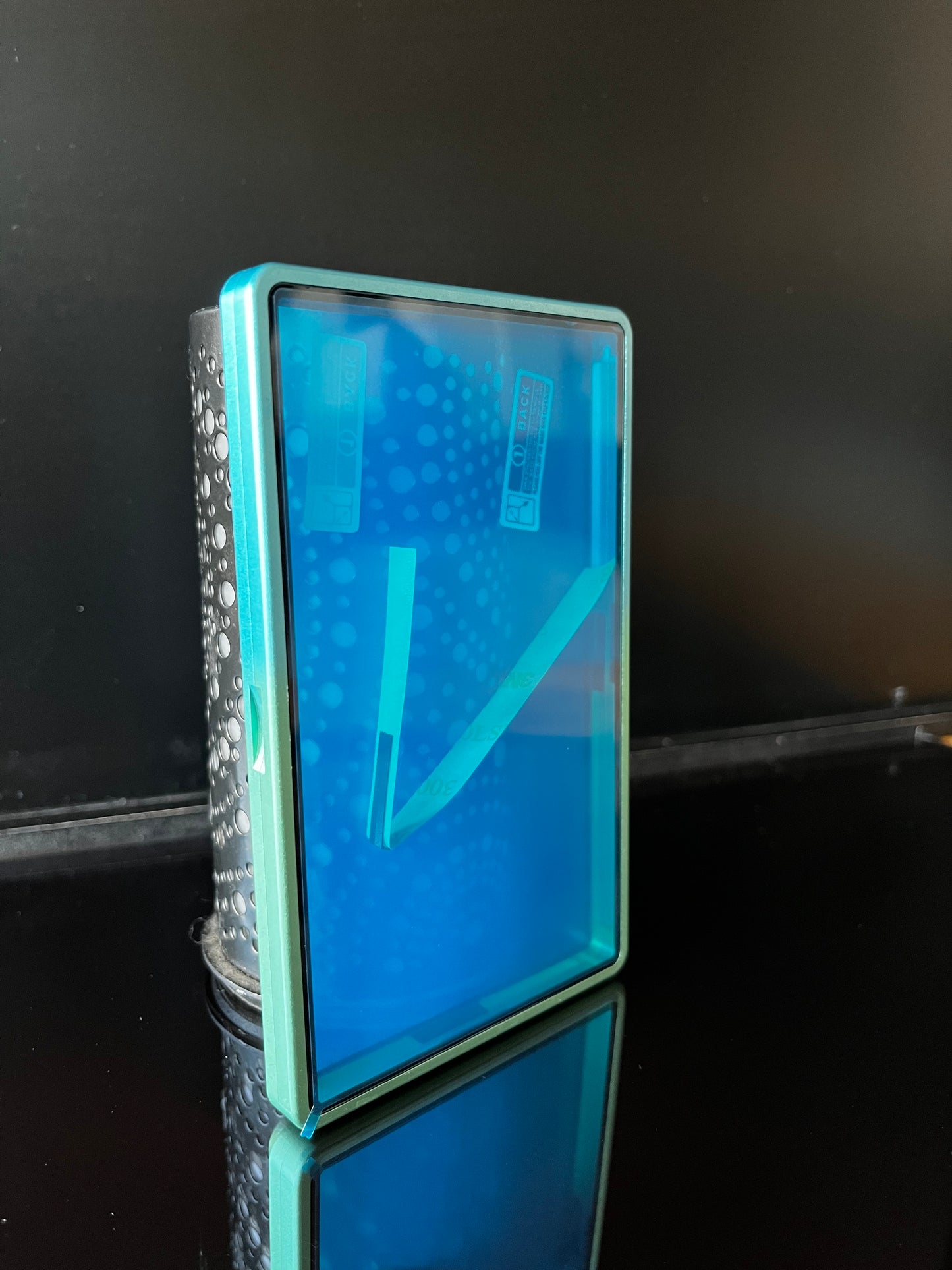 Blauw / Groene gradient color Premium Magnetic Case voor je gegrade kaarten