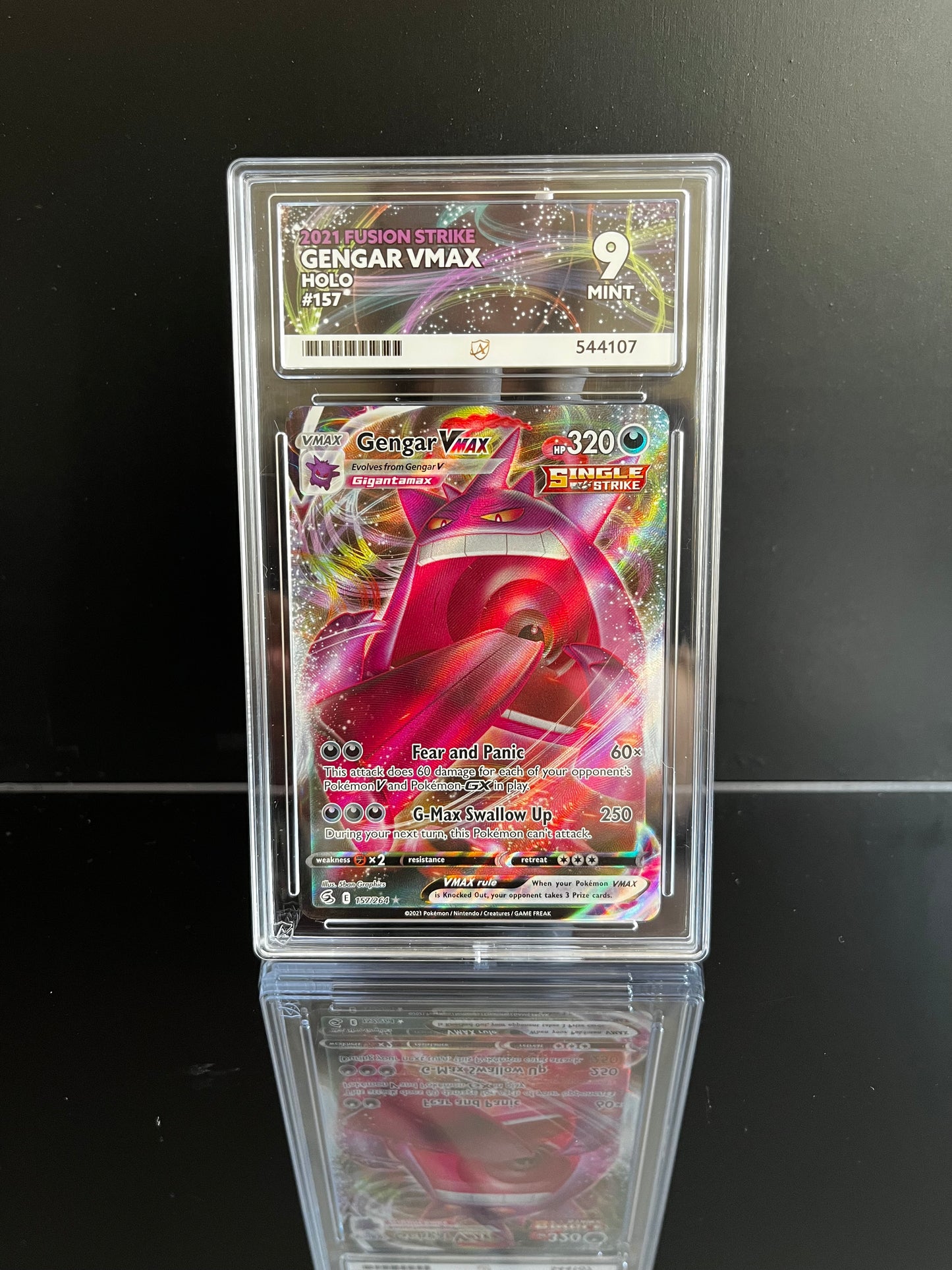 Gengar VMAX #157 Pokemon Fusion Strike ACE MINT 9