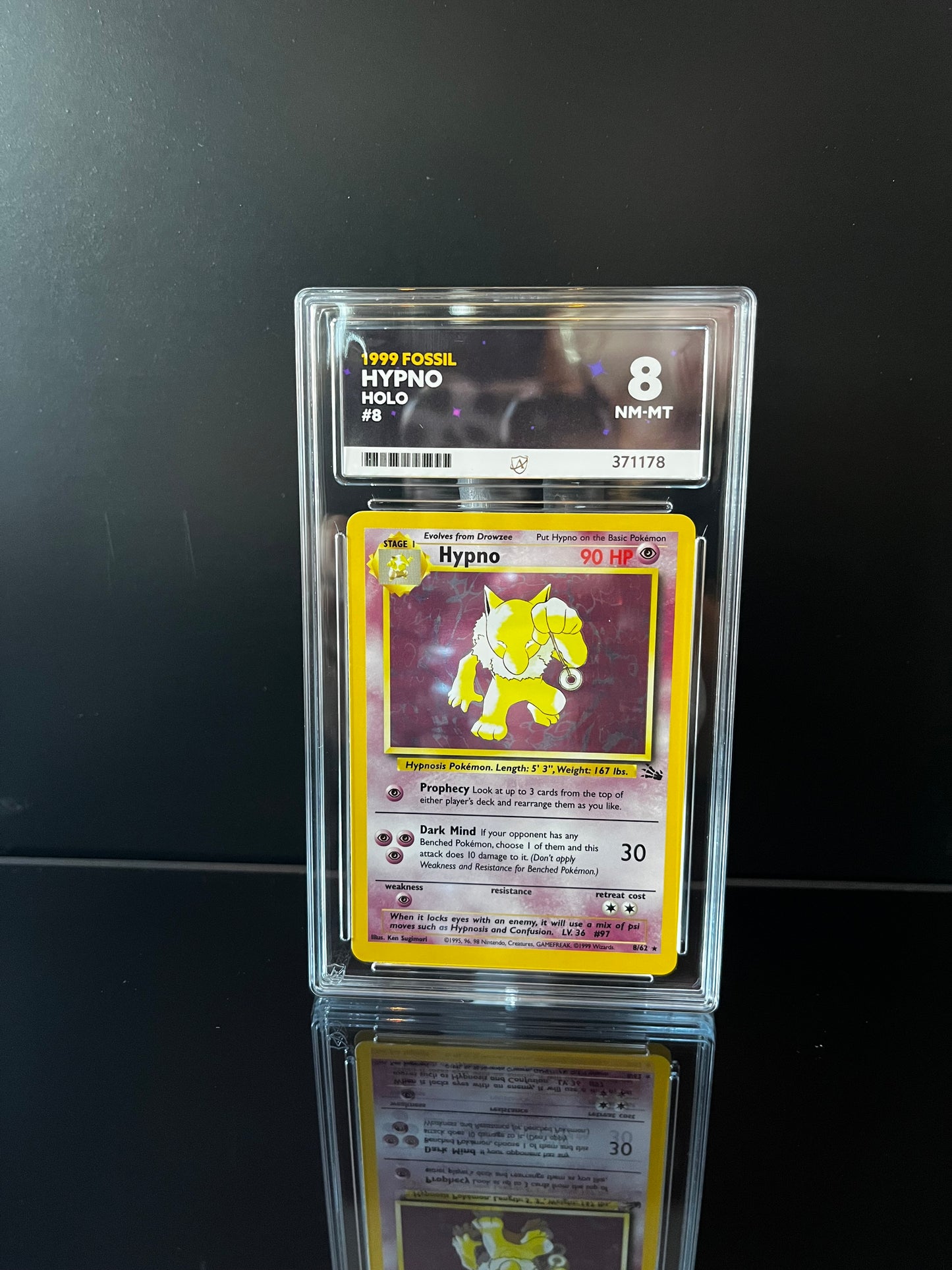 Hypno #8 ACE MINT 8 Pokemon Fossil