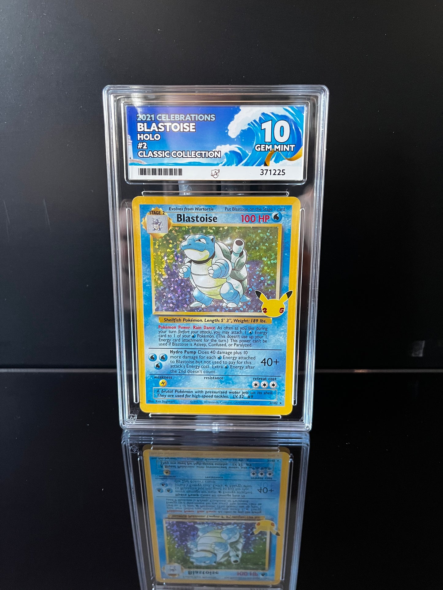 Blastoise #2 ACE GEM MINT 10 Pokemon Celebrations