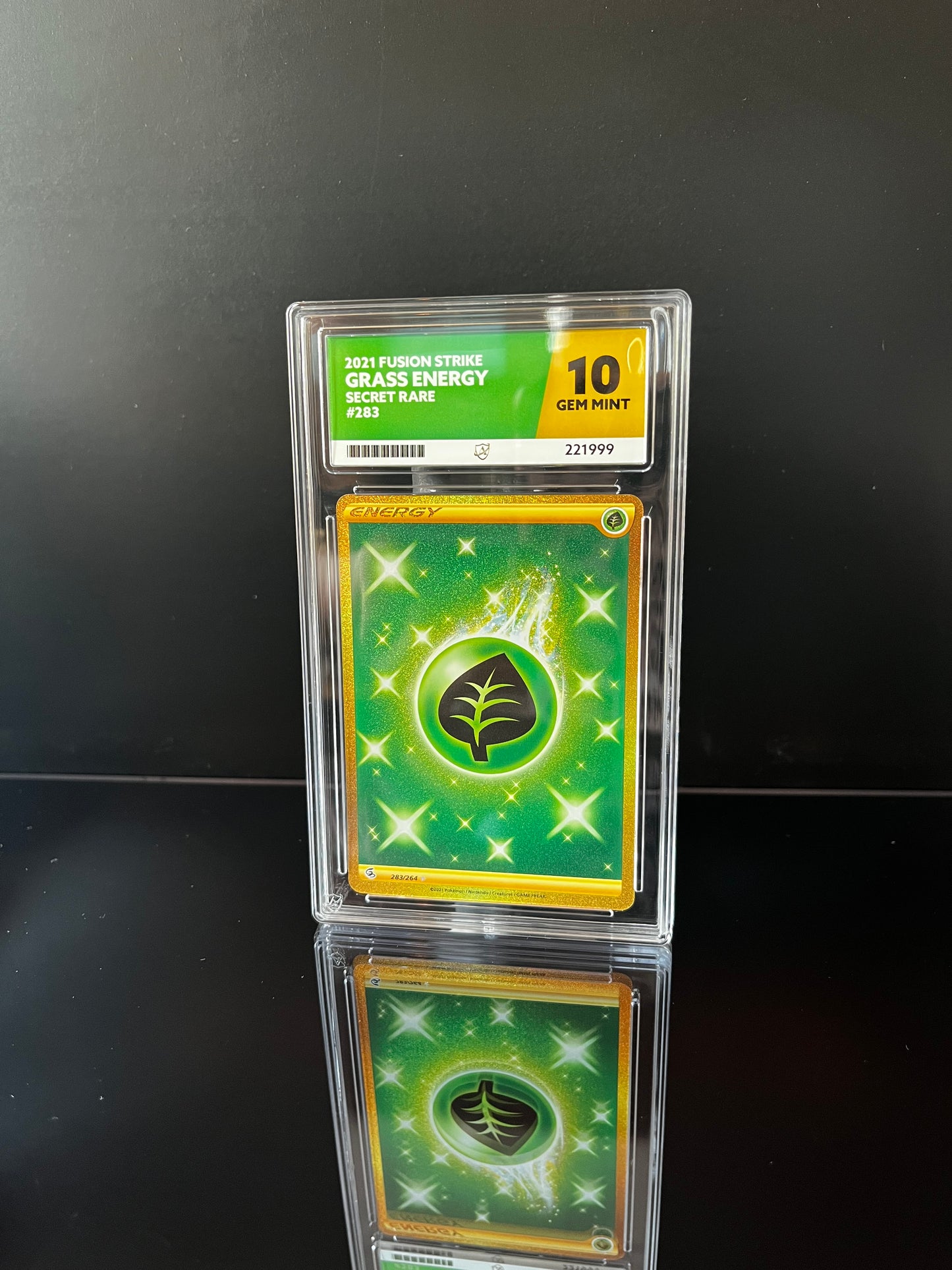 Grass Energy #283 Pokemon Fusion Strike ACE GEM MINT 10