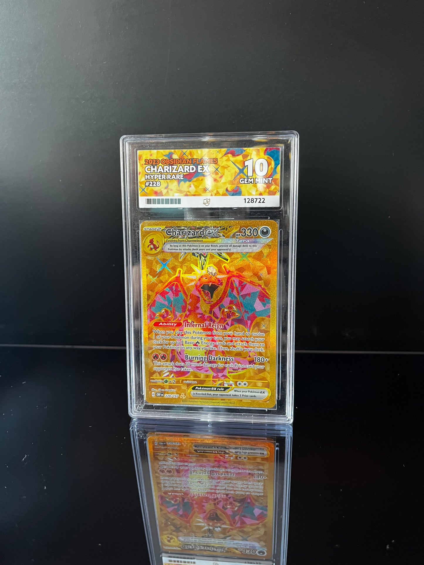 Charizard ex #228 Pokemon Obsidian Flames ACE GEM MINT 10