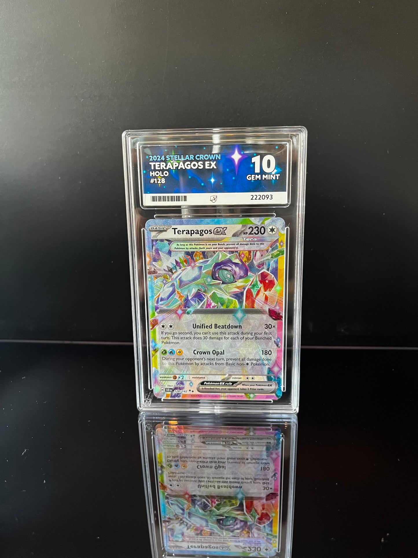 Terapagos ex #128 Pokemon Stellar Crown ACE GEM MINT 10