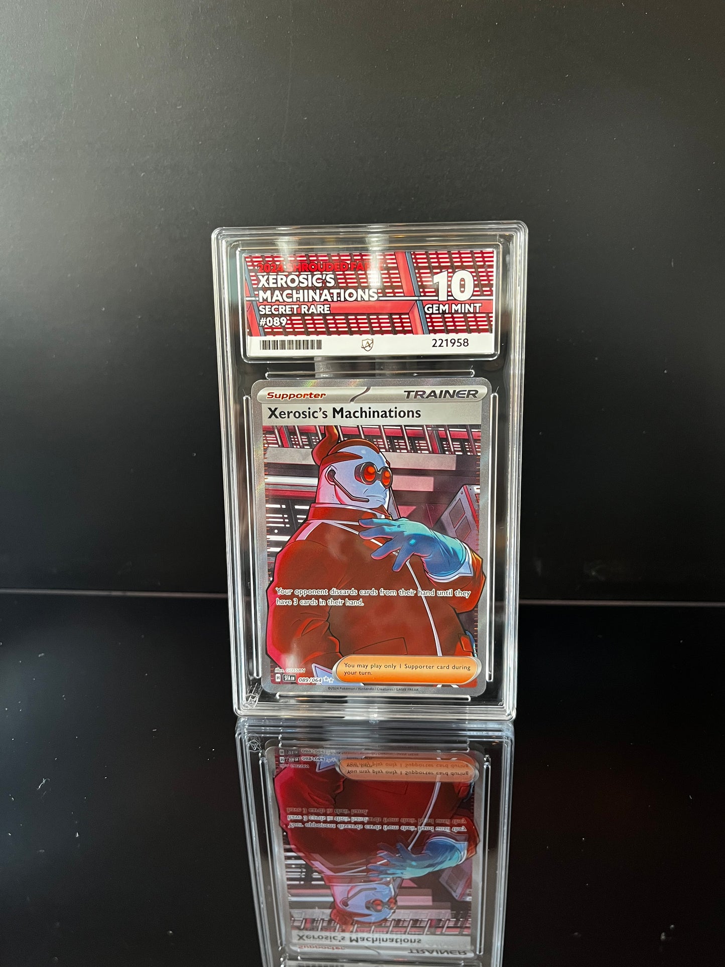 Xerosic's Machinations #89 Pokemon Shrouded Fable ACE GEM MINT 10