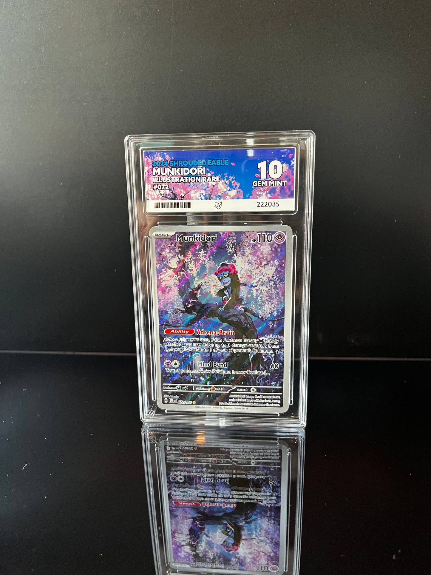 Munkidori #72 Pokemon Shrouded Fable ACE GEM MINT 10