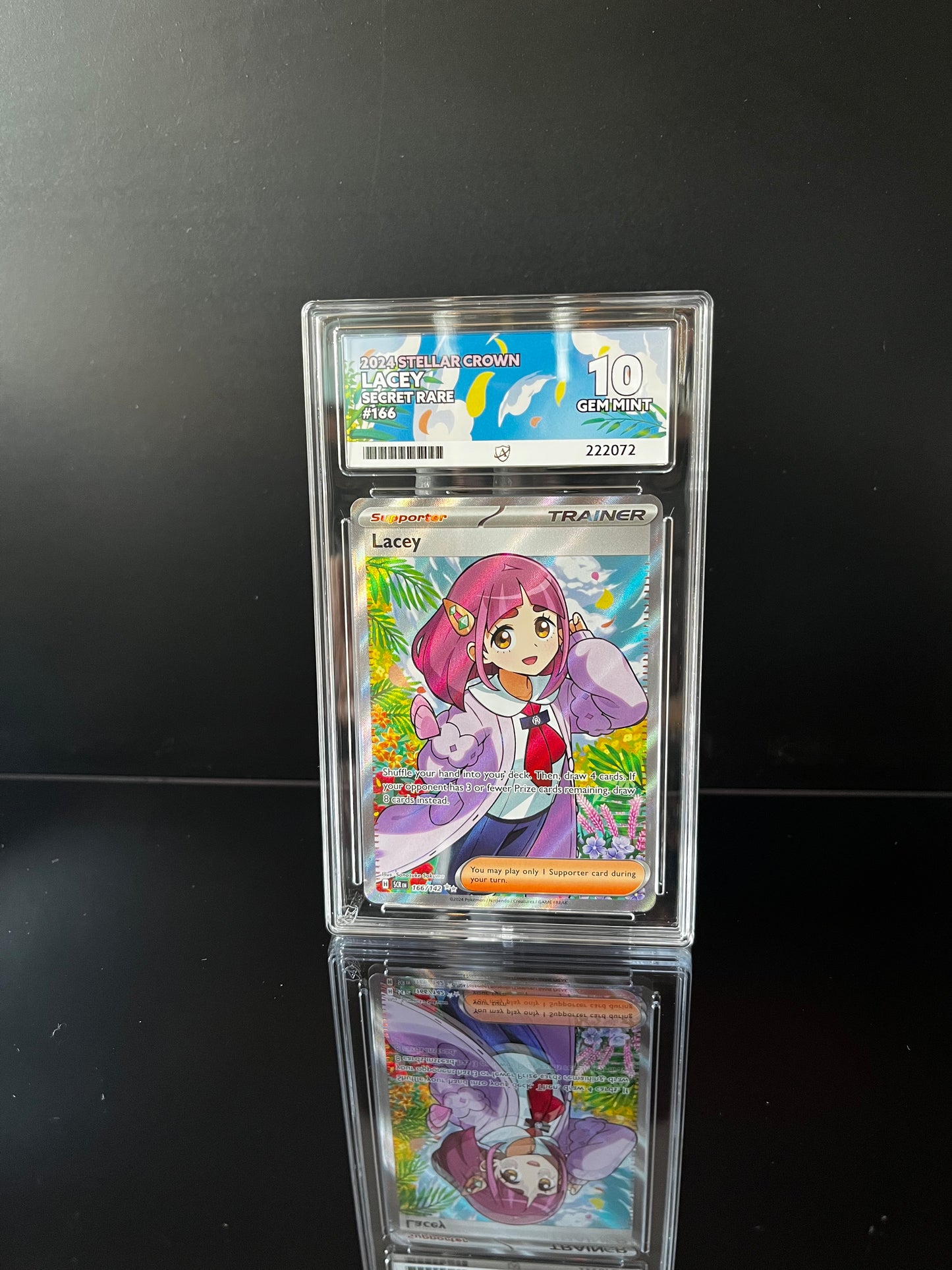 Lacey #166 Pokemon Stellar Crown ACE GEM MINT 10