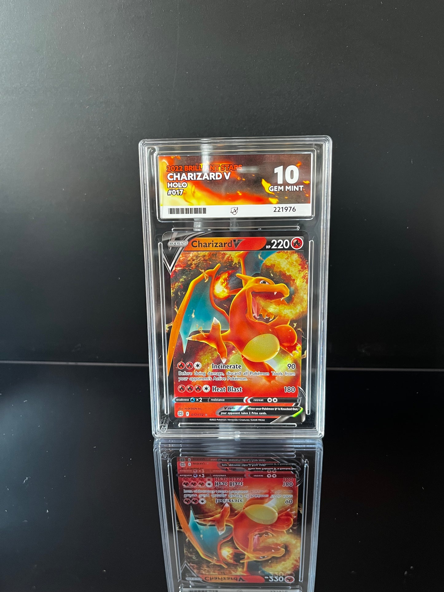 Charizard V #17 Pokemon Brilliant Stars ACE GEM MINT 10