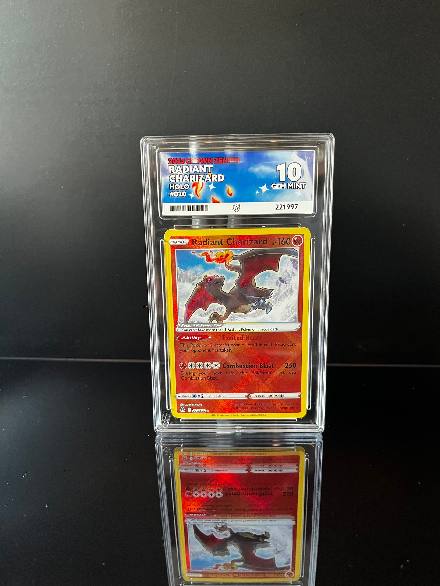 Radiant Charizard #20 Pokemon Crown Zenith ACE GEM MINT 10