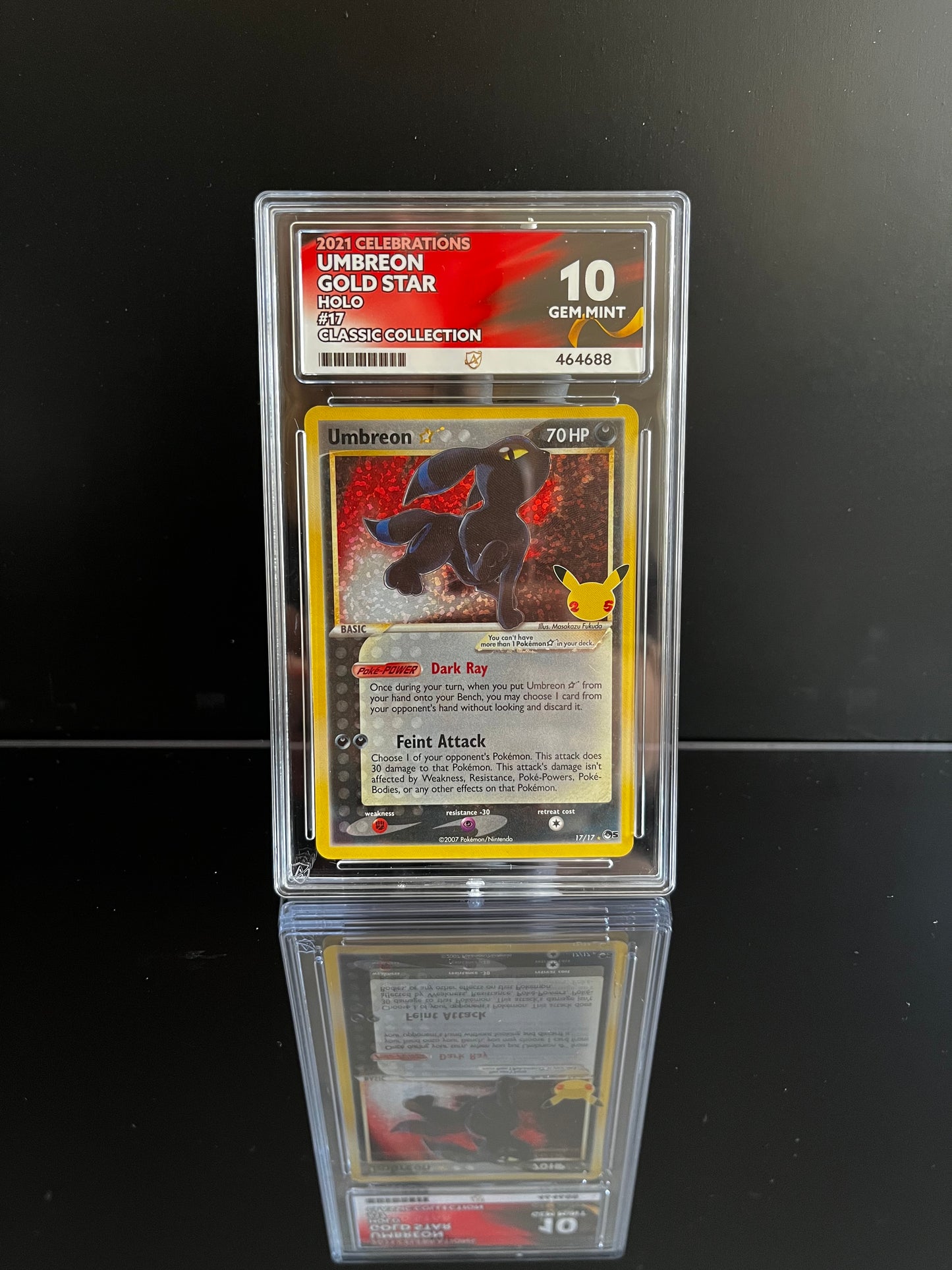 Umbreon #17 Pokemon Celebrations ACE Gem Mint 10
