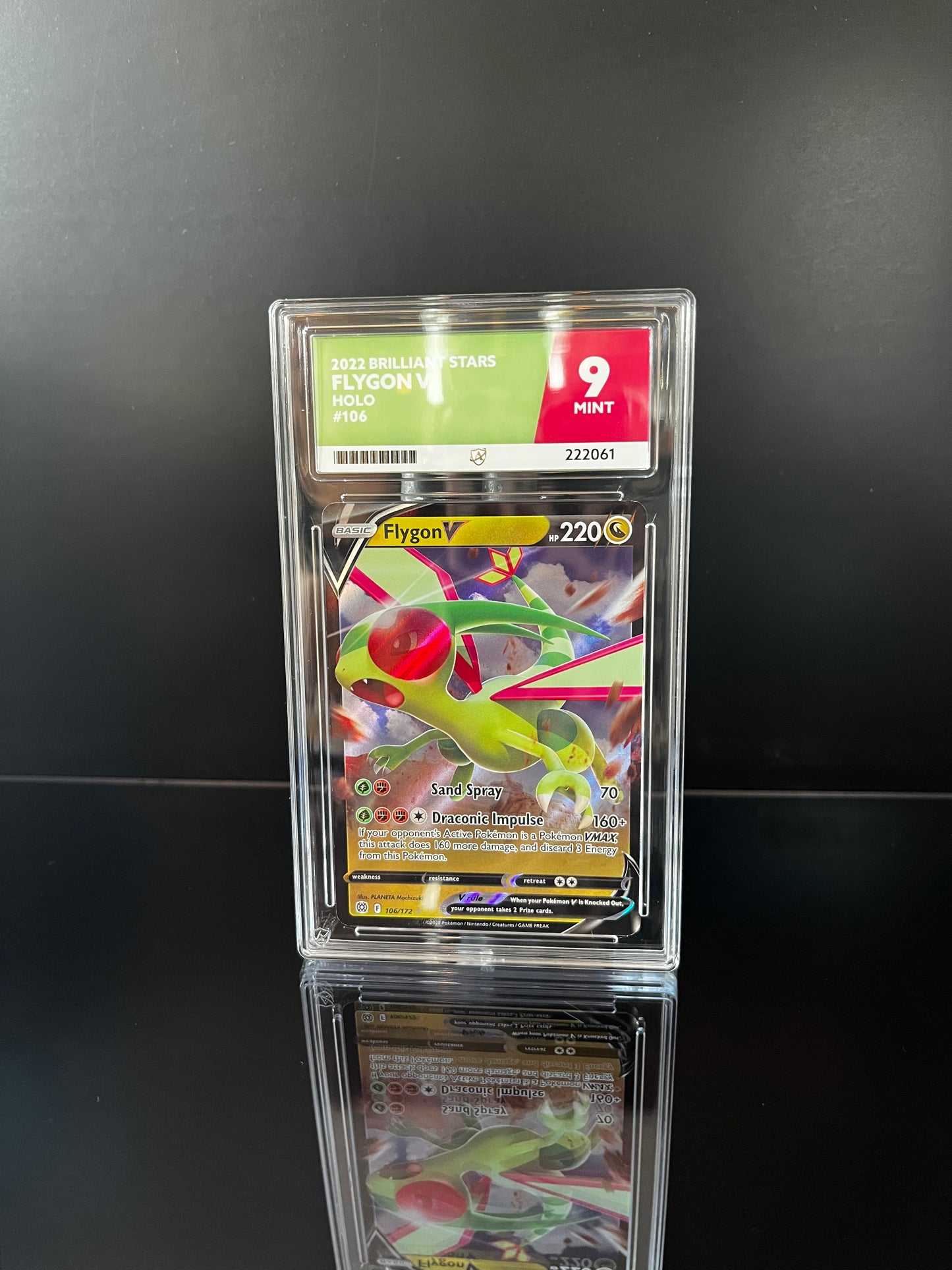 Flygon V #106 Pokemon Brilliant Stars ACE MINT 9