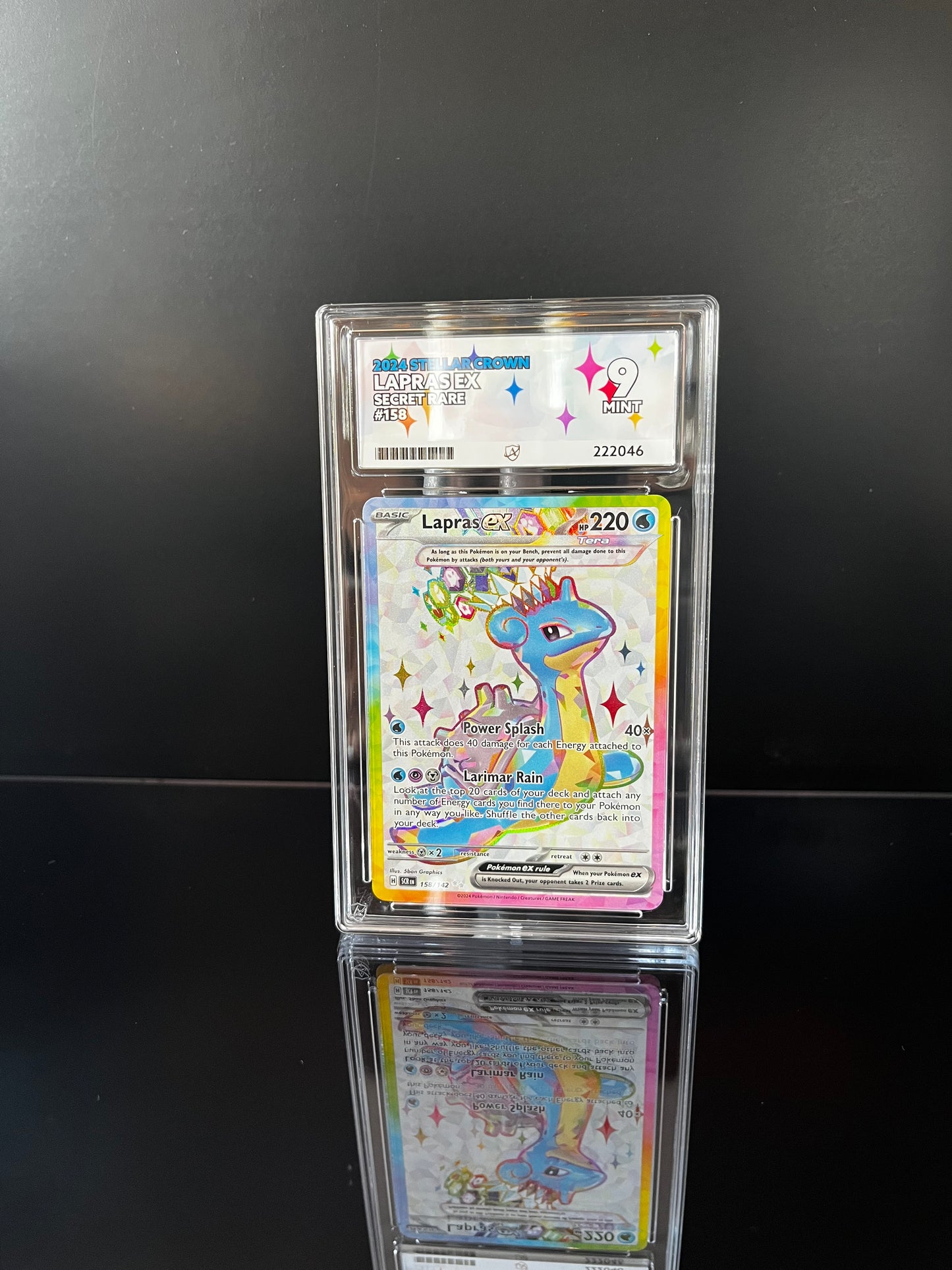 Lapras ex #158 Pokemon Stellar Crown ACE MINT 9