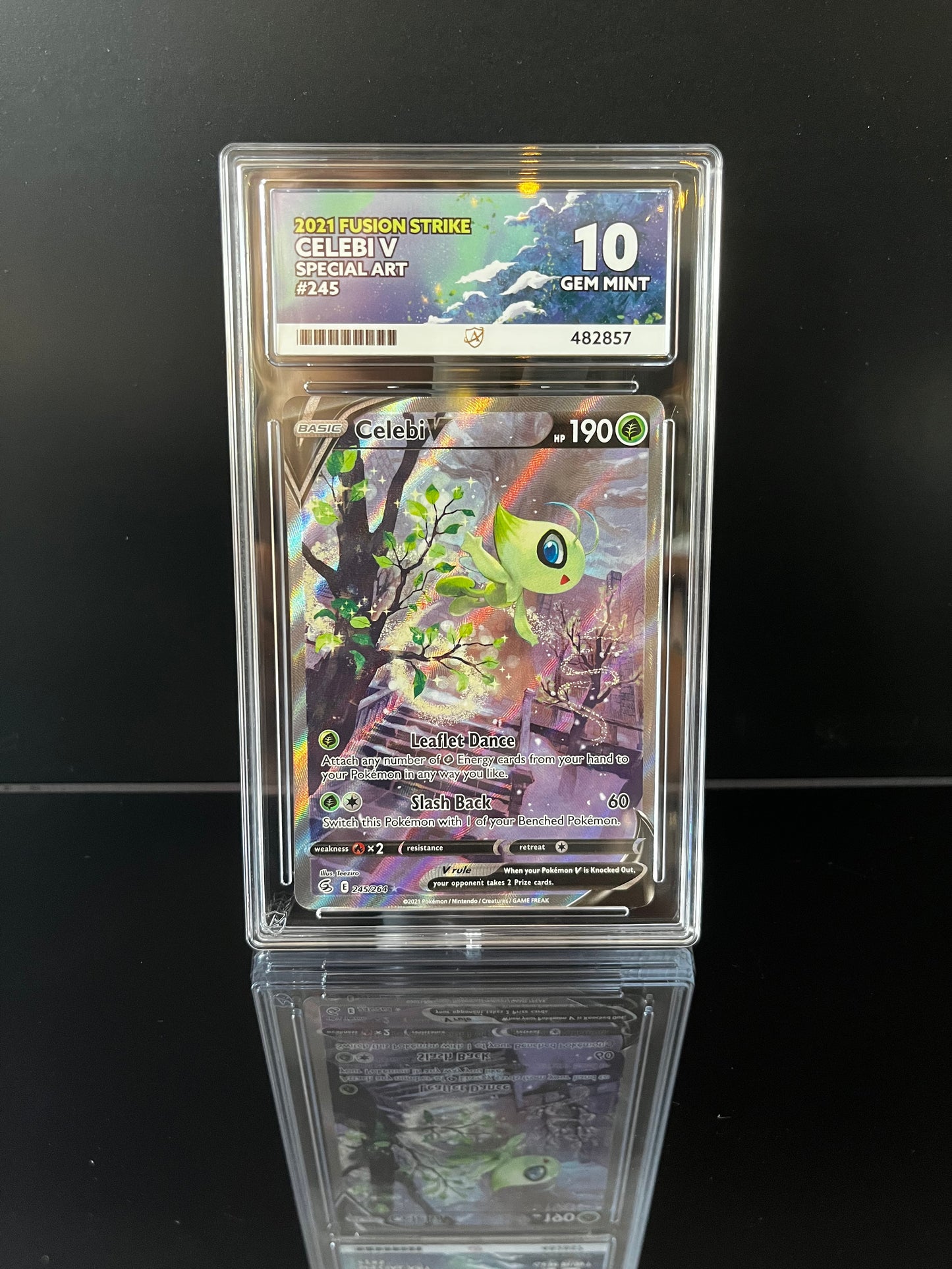 Celebi V #245 Pokemon Fusion Strike ACE GEM MINT 10