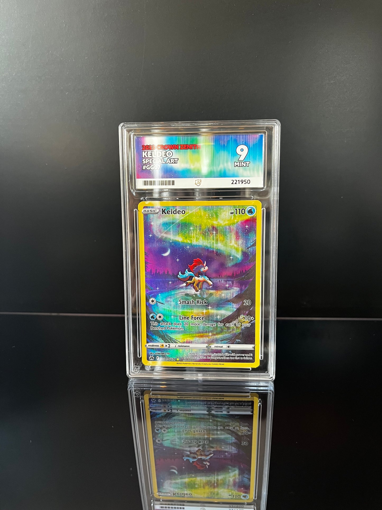 Keldeo #GG07 Pokemon Crown Zenith ACE MINT 9