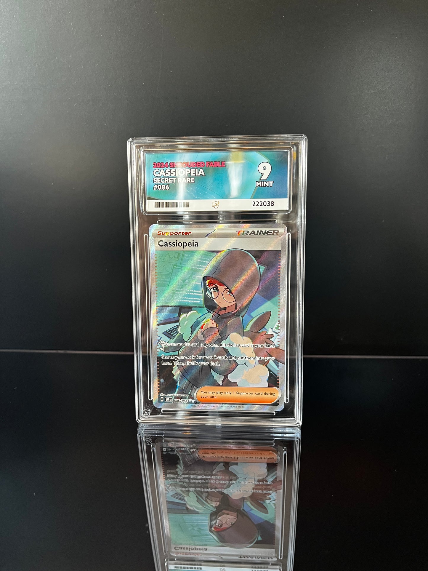 Cassiopeia #86 Pokemon Shrouded Fable ACE MINT 9