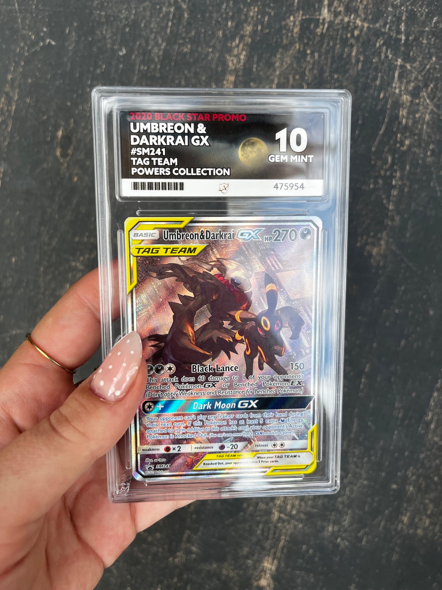 Umbreon & Darkrai GX #SM241 Pokemon Promo ACE GEM MINT 10!