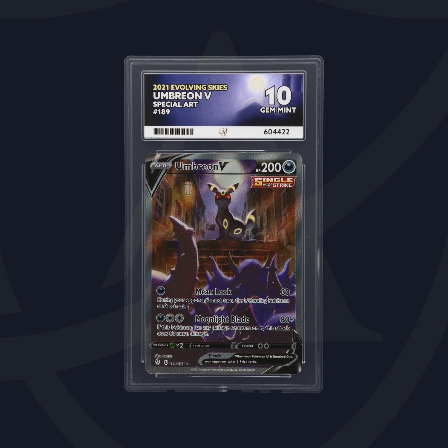 Umbreon V - ACE 10   (Front)