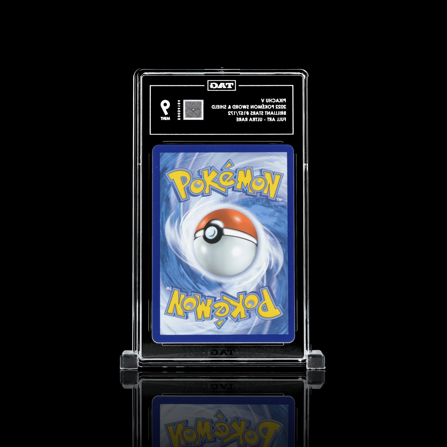 Pikachu V #157 TAG MINT 9 Pokemon Brilliant Stars