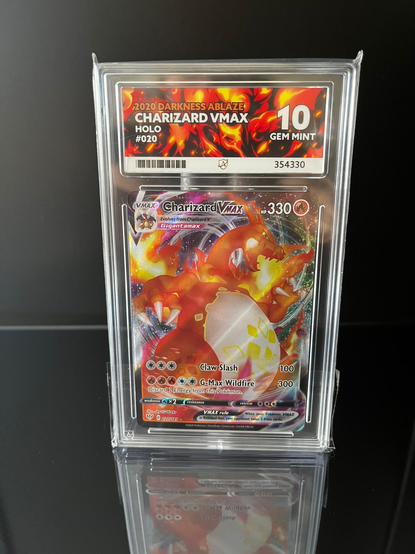 Charizard VMAX #20 ACE Gem Mint 10 Pokemon Darkness Ablaze