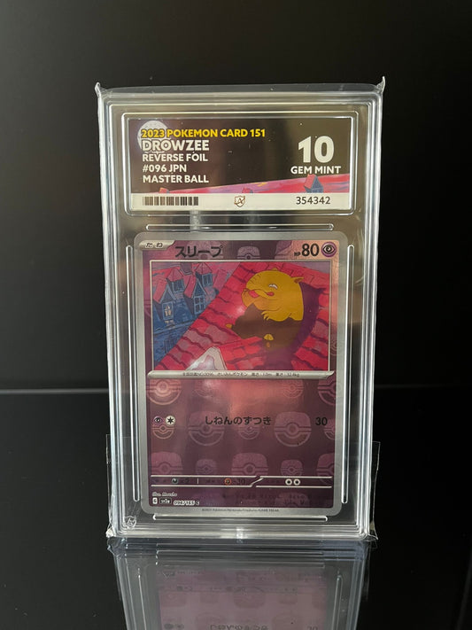 Drowzee [Master Ball] #96 ACE Gem Mint 10 Pokemon Japanese Scarlet & Violet 151