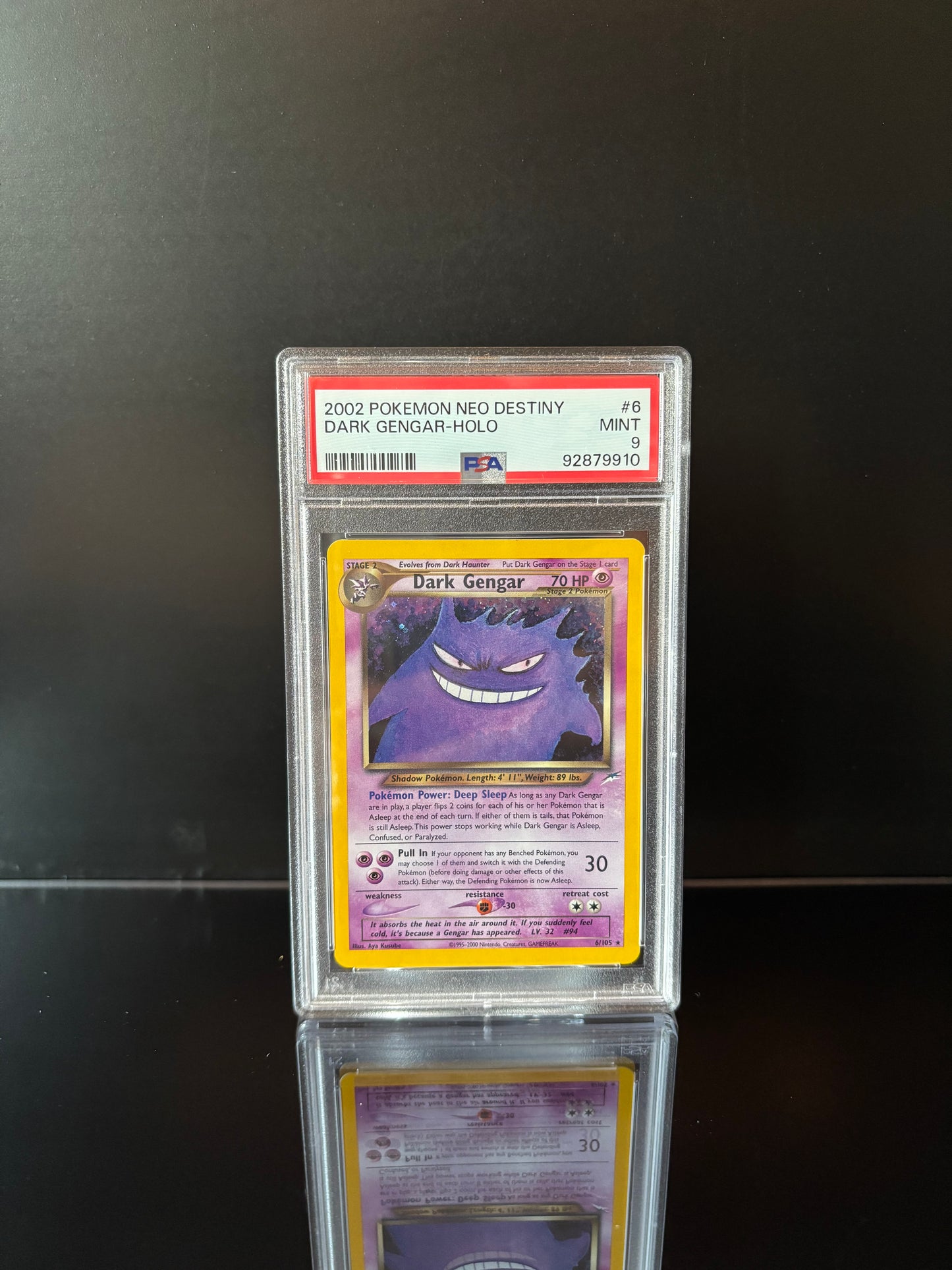 Dark Gengar Holo #6 Pokemon Neo Destiny PSA 9