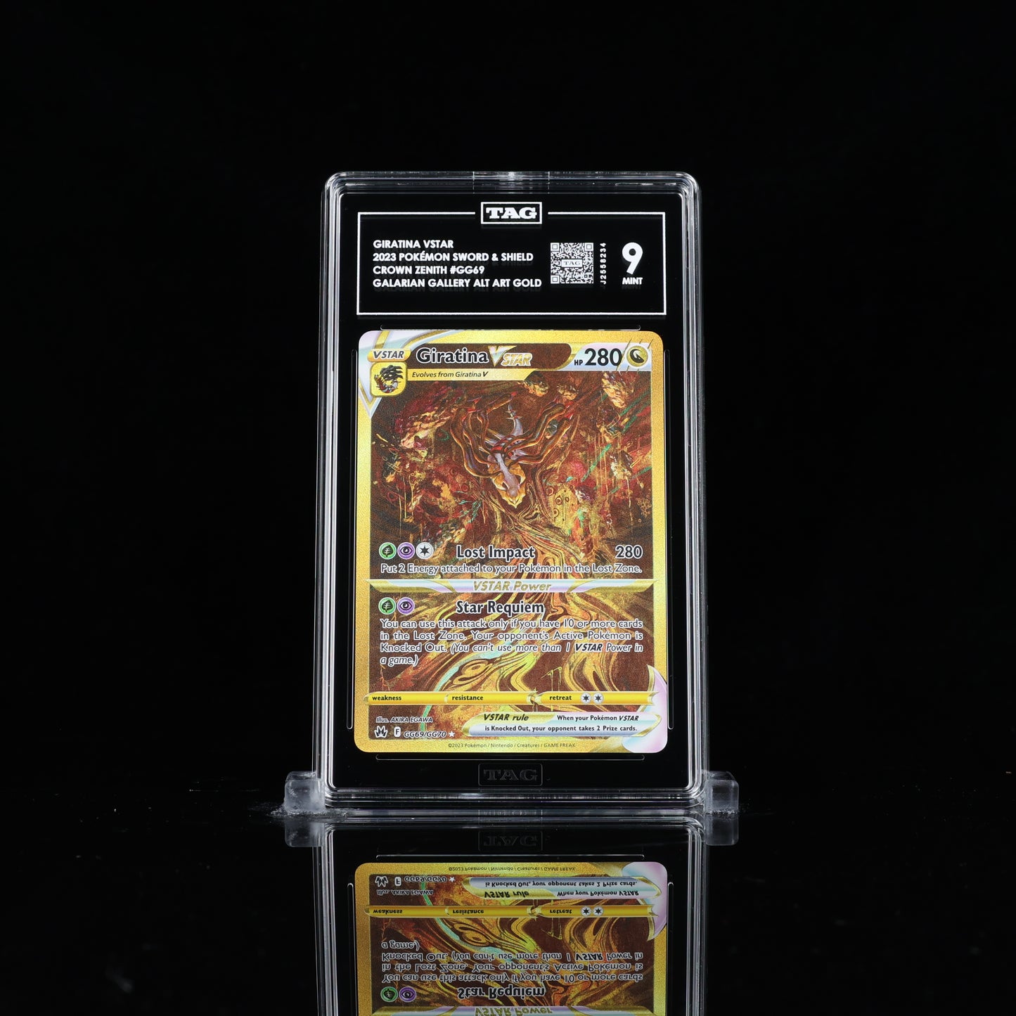 Giratina VSTAR #GG69 TAG 9 Pokemon Crown Zenith