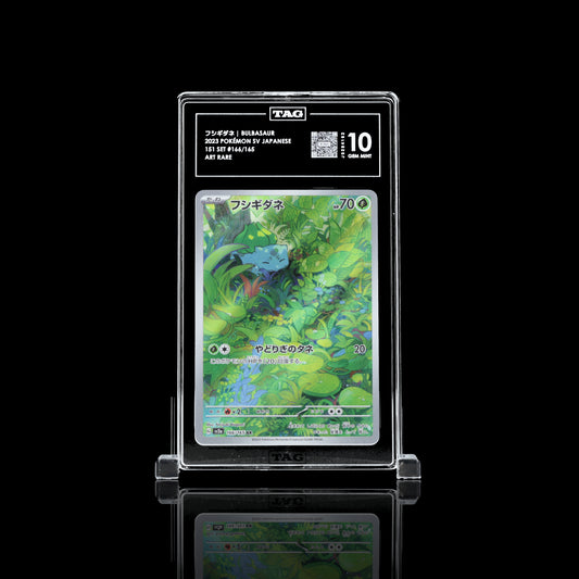 Bulbasaur #166 TAG GEM MINT 10 Pokemon Japanisch Scharlachrot &amp; Violett 151