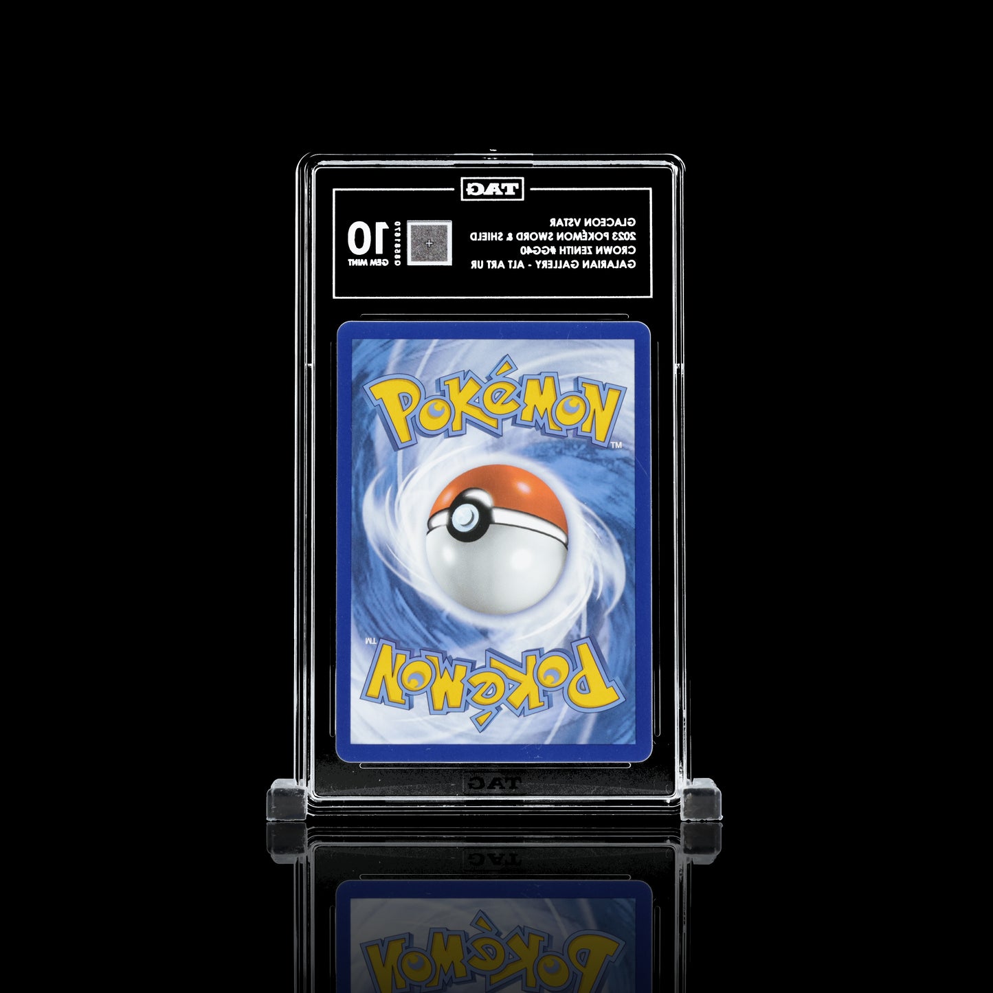Glaceon VSTAR #GG40 Pokemon Krone Zenith TAG GEM MINT 10