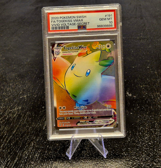 PSA 10 Togekiss VMAX #191 Pokemon Vivid Voltage