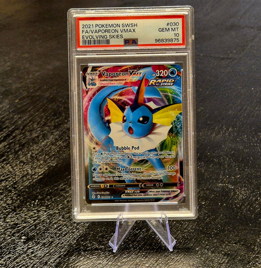 Psa 10 Vaporeon VMAX #30 Pokemon Evolving Skies